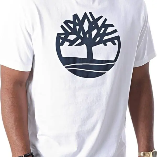 Timberland - Ανδρική Μπλούζα Kennebec River Tree T-shirt TB0A2C2R-100 Λευκό TB0A2C2R100