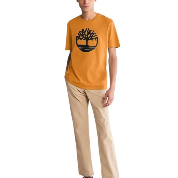 Timberland - Ανδρική Μπλούζα Kennebec River Tree T-shirt TB0A2C2R-P47 Πορτοκαλί Σκούρο TB0A2C2RP47