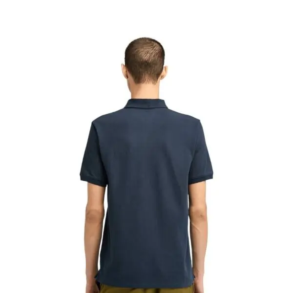 Timberland - Ανδρικό T-shirt Polo Short-Sleeve με Λογότυπο Oyster River TB0A2BRY-Z02 Μπλε Σκούρο TB0A2BRYZ02