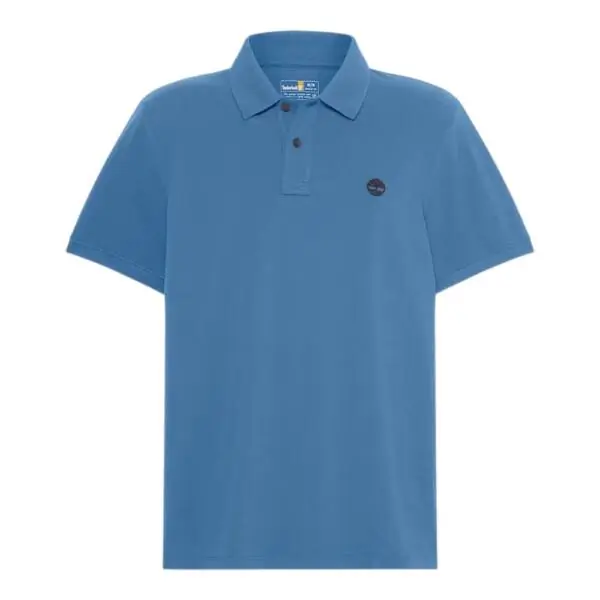 Timberland - Ανδρικό T-shirt Polo Short-Sleeve με Λογότυπο Oyster River TB0A2BRY-288 Μπλε Ραφ TB0A2BRY288