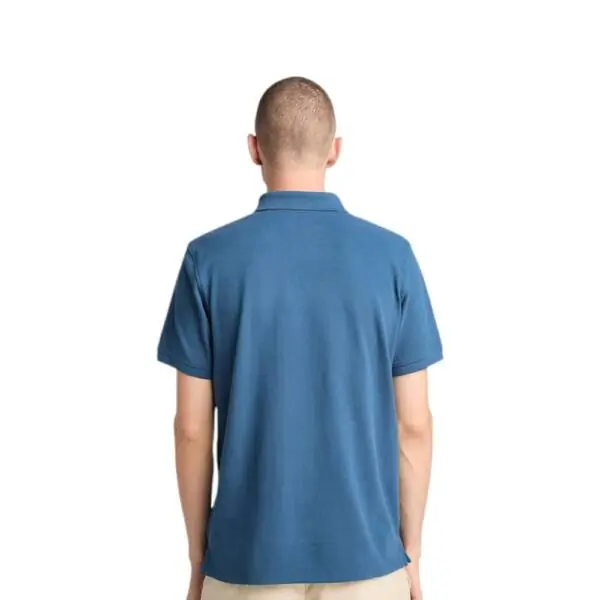 Timberland - Ανδρικό T-shirt Polo Short-Sleeve με Λογότυπο Oyster River TB0A2BRY-288 Μπλε Ραφ TB0A2BRY288