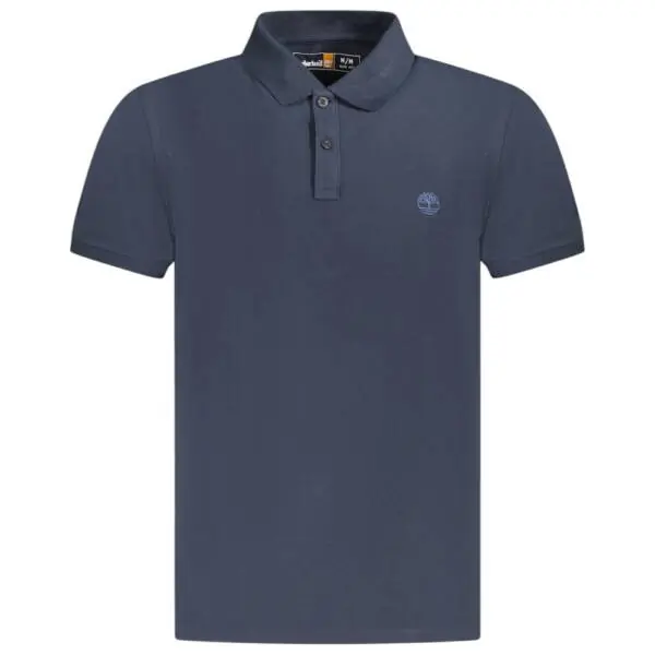 Timberland - Ανδρικό Κοντομάνικο T-shirt Polo Slim Fit Mε Λογότυπο Oyster River TB0A2BS1-Z02 Μπλε