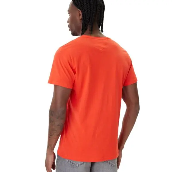 Tommy Hilfiger - Ανδρικό T-shirt Th Essential Flag Tee Regular Fit DM0DM20740-XM2 Πορτοκαλί DM0DM20740-XM2