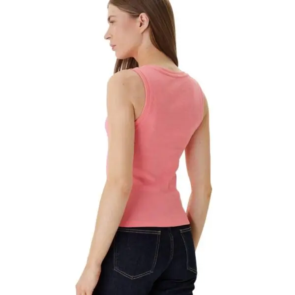 Tommy Hilfiger - Γυναικείο T-shirt Αμάνικο Rib Essential Tank Top Slim Fit DW0DW20673-TIE Ροζ DW0DW20673-TIE