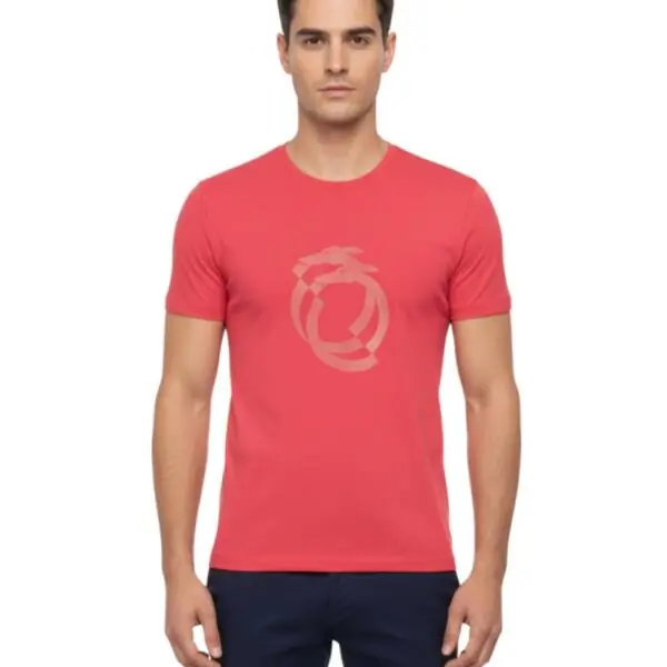 Trussardi Jeans - Ανδρικό T-Shirt TRU1MTS01-CHERRY Κόκκινο