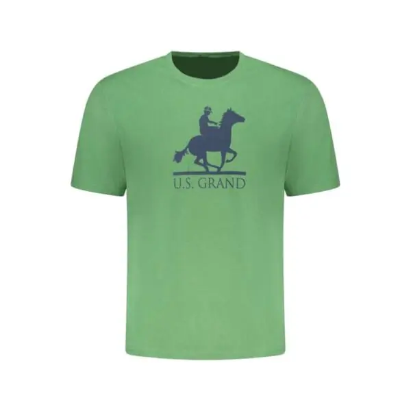 U.S. Grand Polo - Ανδρικό T-shirt Graphic Logo Regular Fit AU02646-13VERD Πράσινο AU02646-13VERD