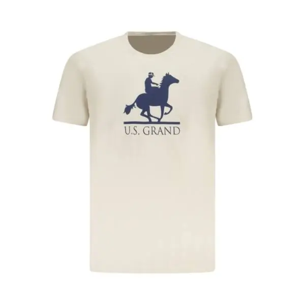 U.S. Grand Polo - Ανδρικό T-shirt Graphic Logo Regular Fit AU02646-17SABB Μπεζ AU02646-17SABB