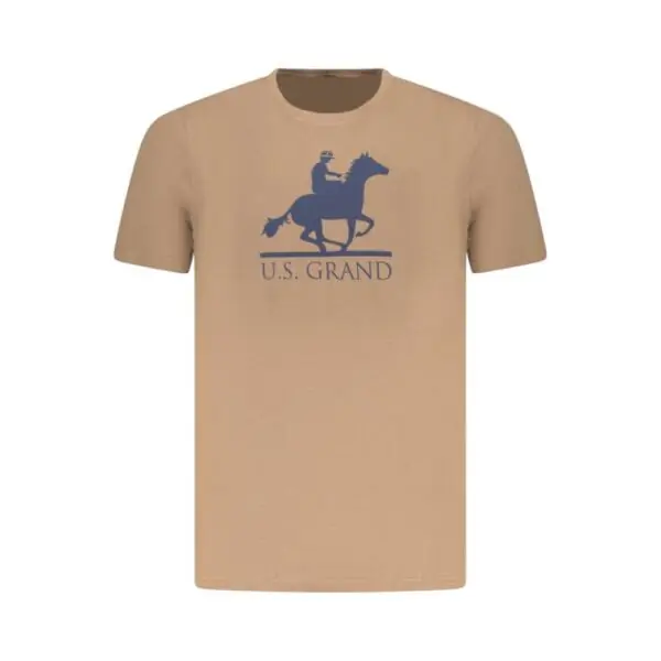 U.S. Grand Polo - Ανδρικό T-shirt Graphic Logo Regular Fit AU02646-18FANG Καφέ AU02646-18FANG