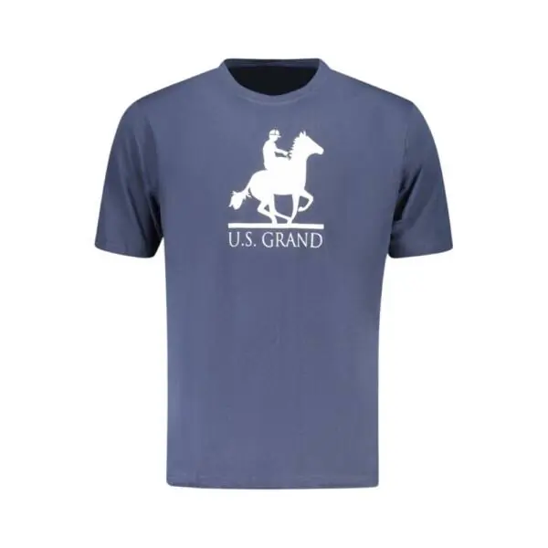 U.S. Grand Polo - Ανδρικό T-shirt Graphic Logo Regular Fit AU02646-1NAVY Μπλε Ναυτικό AU02646-1NAVY