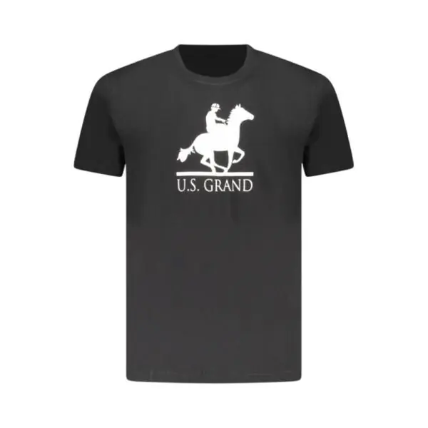 U.S. Grand Polo - Ανδρικό T-shirt Graphic Logo Regular Fit AU02646-23NERO Μαύρο AU02646-23NERO