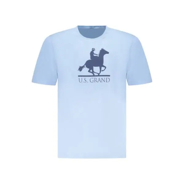 U.S. Grand Polo - Ανδρικό T-shirt Graphic Logo Regular Fit AU02646-4CIELO Σιέλ AU02646-4CIELO