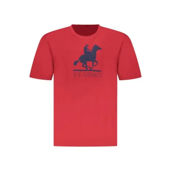 U.S. Grand Polo - Ανδρικό T-shirt Graphic Logo Regular Fit AU02646-8ROSSO Κόκκινο AU02646-8ROSSO