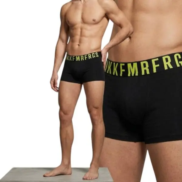 Bikkembergs - Ανδρικά Μποξεράκια 3Pack BKK1UTR16TR-BLACAS Μαύρο BKK1UTR16TR-BLACAS