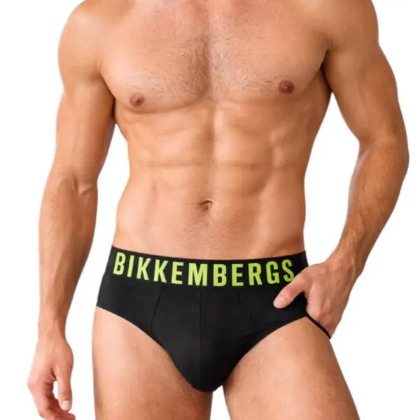 Bikkembergs - Ανδρικά Σλιπ 3Pack BKK1USP16TR-BLACAS Μαύρο