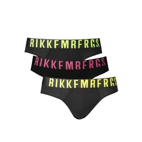 Bikkembergs - Ανδρικά Σλιπ 3Pack BKK1USP16TR-BLACAS Μαύρο BKK1USP16TR-BLACAS