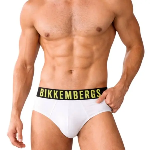 Bikkembergs - Ανδρικά Σλιπ 3Pack BKK1USP16TR-WHIASS Λευκό