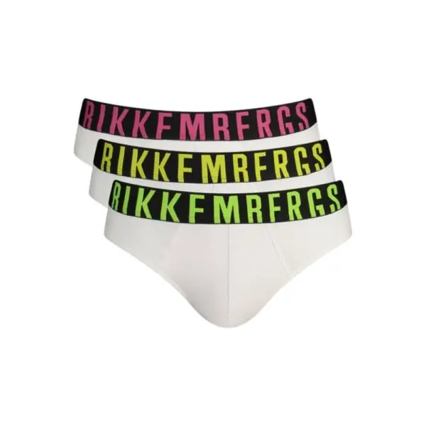 Bikkembergs - Ανδρικά Σλιπ 3Pack BKK1USP16TR-WHIASS Λευκό BKK1USP16TR-WHIASS
