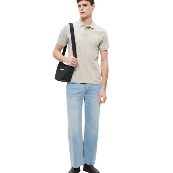 Boss - Ανδρικό Polo T-shirt Passenger Slim Fit 50507803-070 Μπεζ 50507803-070