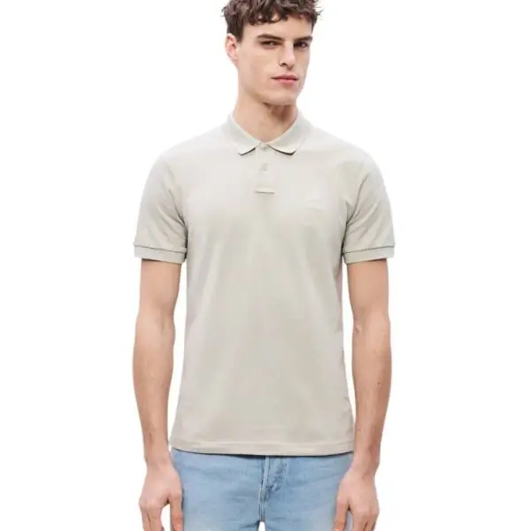 Boss - Ανδρικό Polo T-shirt Passenger Slim Fit 50507803-070 Μπεζ