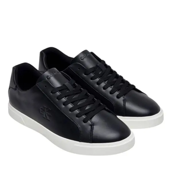 Calvin Klein - Ανδρικά Sneakers Low Prof Cupsole Lth HM0HM02123-BEH Μαύρο HM0HM02123-BEH