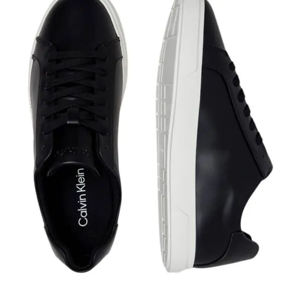 Calvin Klein - Ανδρικά Sneakers Low Prof Cupsole Lth HM0HM02123-BEH Μαύρο HM0HM02123-BEH
