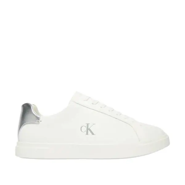 Calvin Klein - Γυναικεία Sneakers Low Pro Cups Laceup Lth Met HW0HW02846-0K8 Λευκό