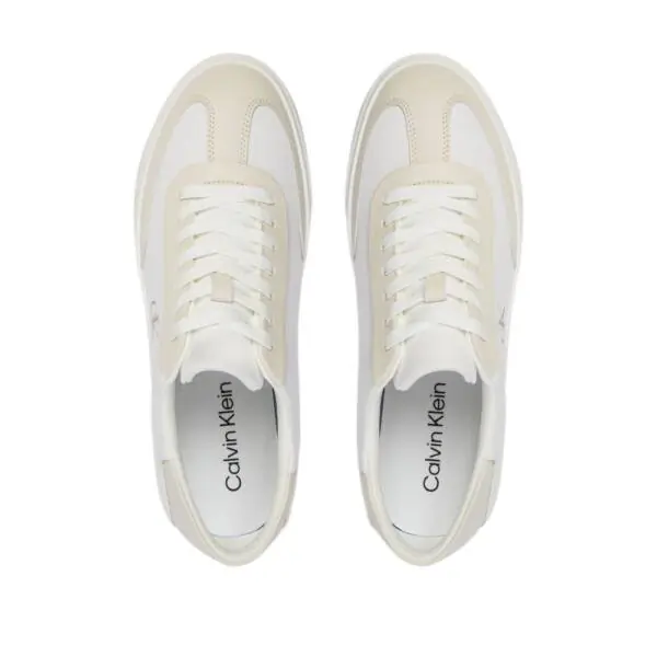 Calvin Klein - Γυναικεία Sneakers Low Pro Cups Wt Canv Mg HW0HW03145-0HT Λευκό HW0HW03145-0HT