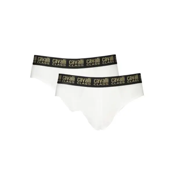 Cavalli Class - Ανδρικά Εσώρουχα Σλιπ 2Pack QXO01DJD003-00053 Λευκό QXO01DJD003-00053