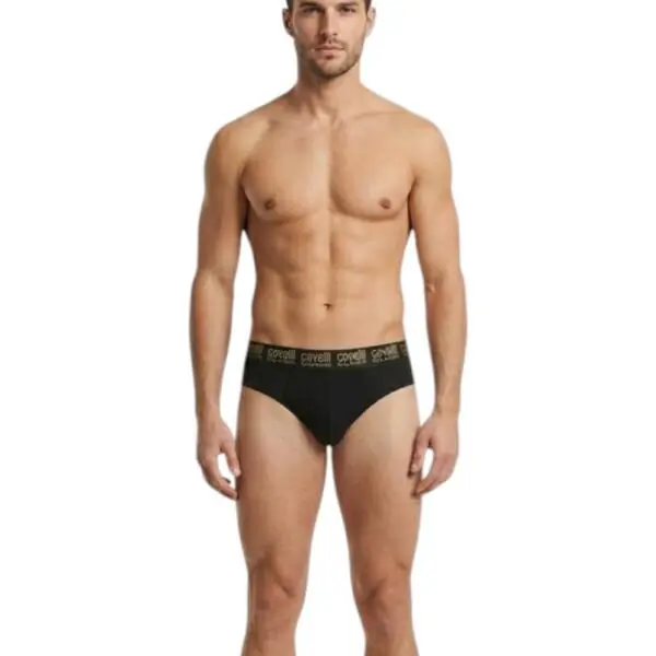 Cavalli Class - Ανδρικά Εσώρουχα Σλιπ 2Pack QXO01DJD003-05051 Μαύρο