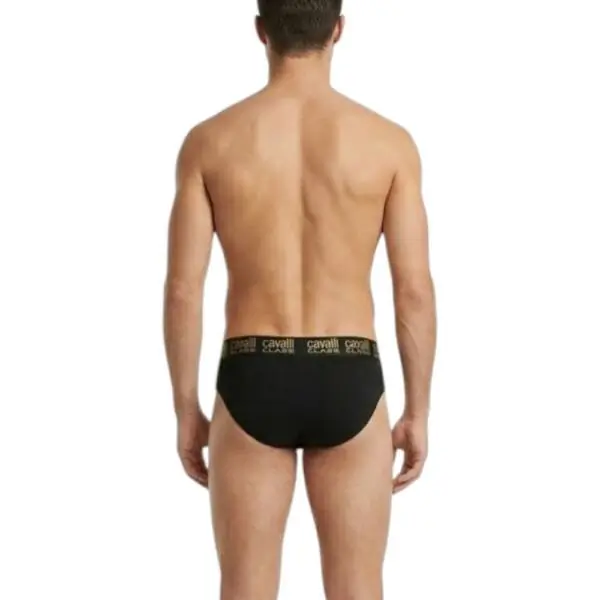Cavalli Class - Ανδρικά Εσώρουχα Σλιπ 2Pack QXO01DJD003-05051 Μαύρο QXO01DJD003-05051