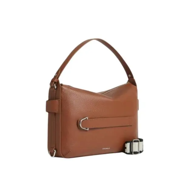 Coccinelle - Γυναικεία τσάντα Ώμου Gretel Ribbon E1U6C130501-W11 Καφέ E1U6C130501-W11