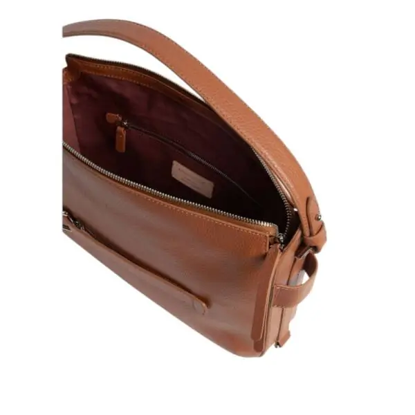 Coccinelle - Γυναικεία τσάντα Ώμου Gretel Ribbon E1U6C130501-W11 Καφέ E1U6C130501-W11