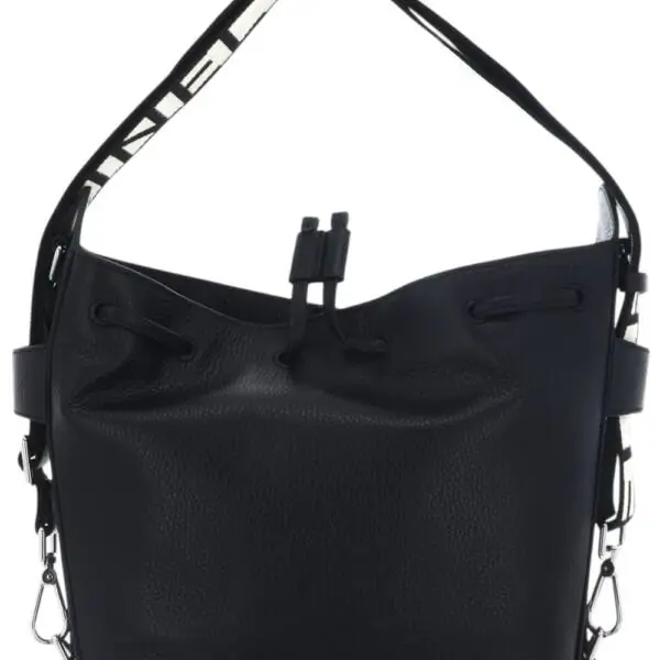 Coccinelle - Γυναικεία τσάντα Ώμου Gretel Ribbon E1U6C230101-001 Μαύρο E1U6C230101-001