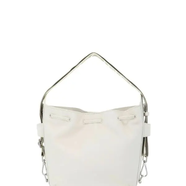 Coccinelle - Γυναικεία τσάντα Ώμου Gretel Ribbon E1U6C230101-N17 Εκρού E1U6C230101-N17