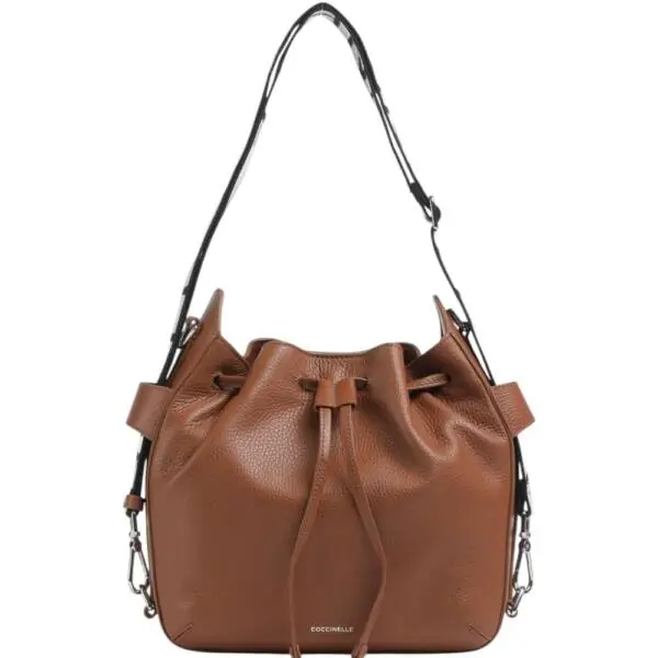 Coccinelle - Γυναικεία τσάντα Ώμου Gretel Ribbon E1U6C230101-W11 Καφέ