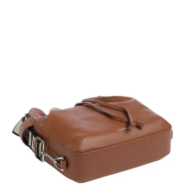 Coccinelle - Γυναικεία τσάντα Ώμου Gretel Ribbon E1U6C230101-W11 Καφέ E1U6C230101-W11