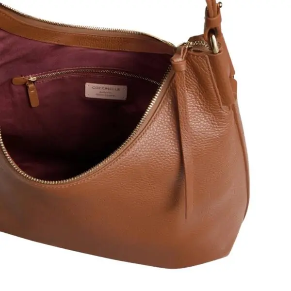 Coccinelle - Γυναικεία τσάντα Ώμου Rebekka Medium E1T95130101-W11 Καφέ E1T95130101-W11