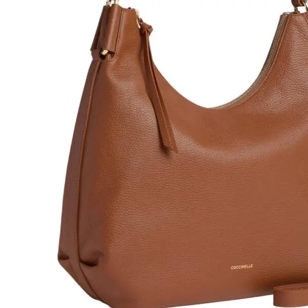 Coccinelle - Γυναικεία τσάντα Ώμου Rebekka Medium E1T95130101-W11 Καφέ E1T95130101-W11