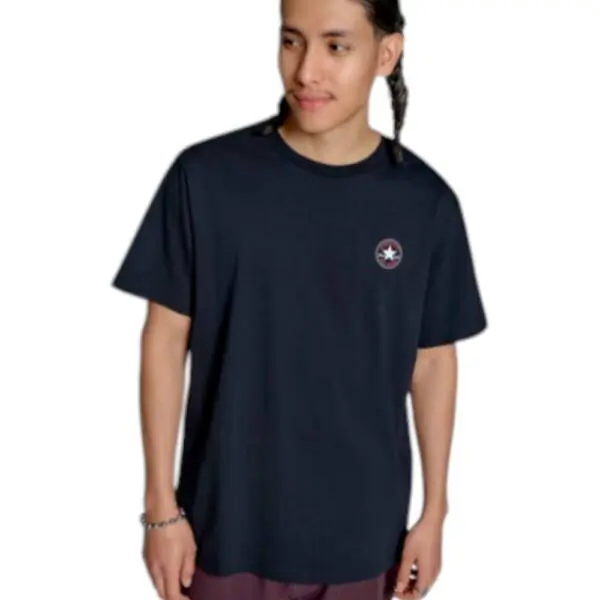 Converse - Ανδρικό T‑shirt Chuck Print Tee Standar Fit CVM5T565-001 Μαύρο