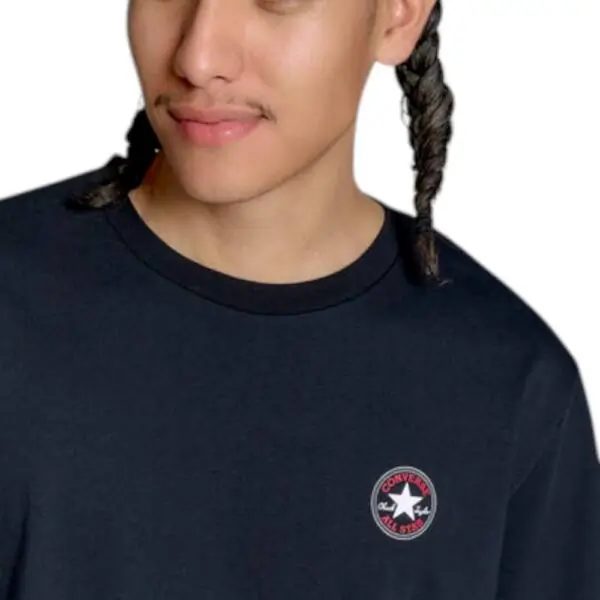 Converse - Ανδρικό T‑shirt Chuck Print Tee Standar Fit CVM5T565-001 Μαύρο CVM5T565-001