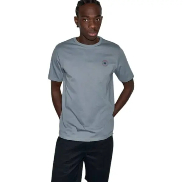 Converse - Ανδρικό T‑shirt Chuck Print Tee Standar Fit CVM5T565-033 Γκρι