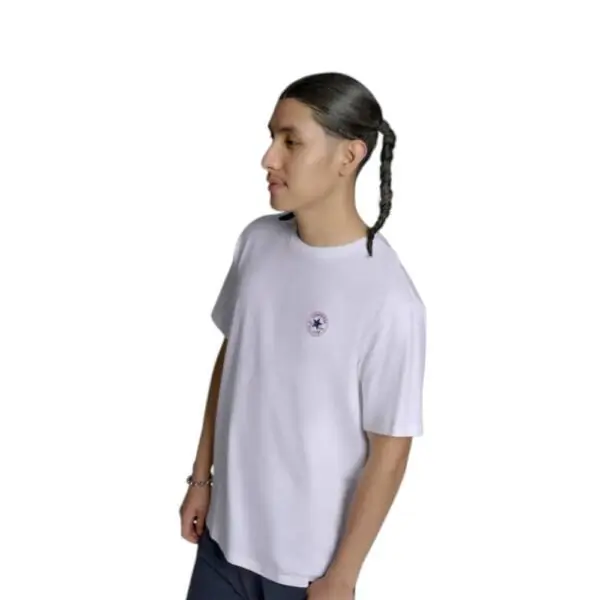 Converse - Ανδρικό T‑shirt Chuck Print Tee Standar Fit CVM5T565-100 Λευκό CVM5T565-100