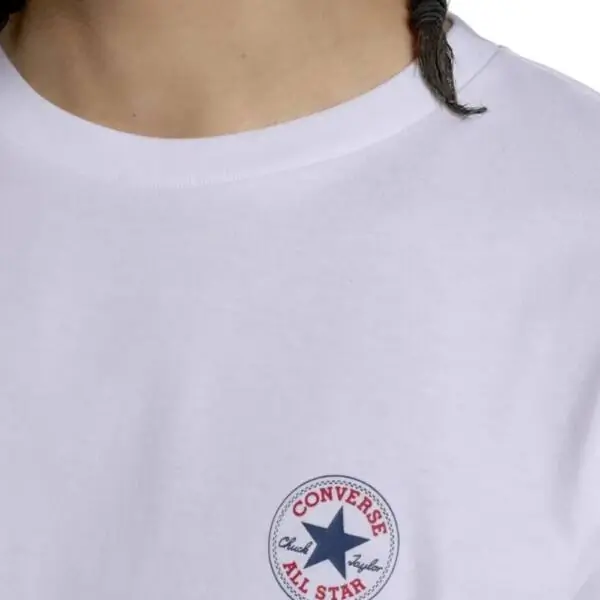 Converse - Ανδρικό T‑shirt Chuck Print Tee Standar Fit CVM5T565-100 Λευκό CVM5T565-100