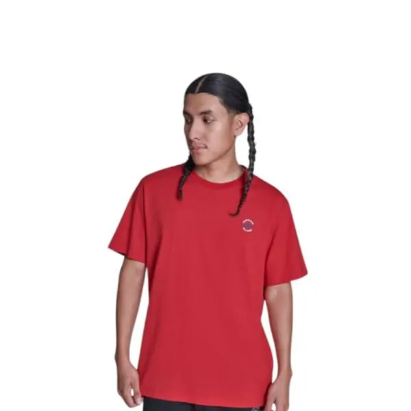 Converse - Ανδρικό T‑shirt Chuck Print Tee Standar Fit CVM5T565-610 Κόκκινο