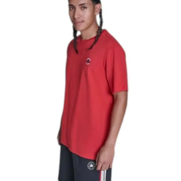 Converse - Ανδρικό T‑shirt Chuck Print Tee Standar Fit CVM5T565-610 Κόκκινο CVM5T565-610