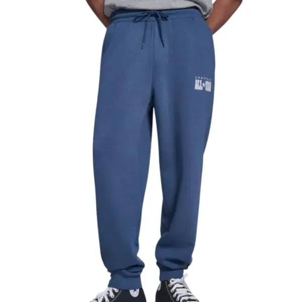 Converse - Ανδρικό Παντελόνι Φόρμας All Star Joggers Cut Through CVM5B161-410 Μπλε