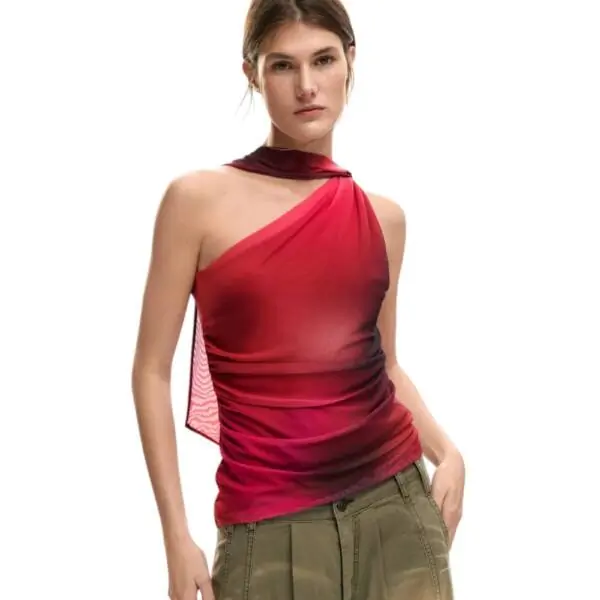 Desigual - Γυναικεία Αμάνικη Μπλούζα Bratislava 26SWTK31-3098 Ροζ 26SWTK31-3098