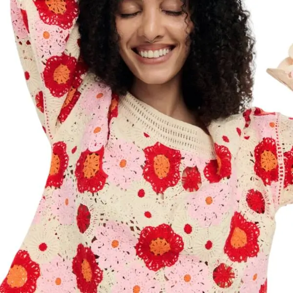 Desigual - Γυναικεία Μπλούζα Noruega 26SWJF38-1001 Μπεζ 26SWJF38-1001