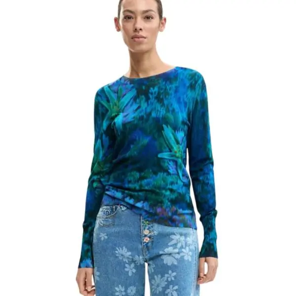 Desigual - Γυναικεία Μπλούζα Suecia 26SWJF36-4031 Μπλε 26SWJF36-4031