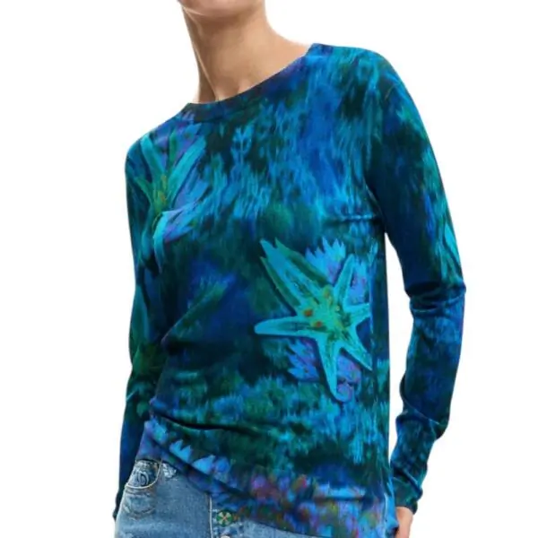 Desigual - Γυναικεία Μπλούζα Suecia 26SWJF36-4031 Μπλε 26SWJF36-4031